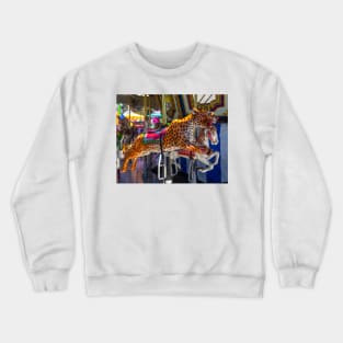 Leaping Carrousel Cheetah Crewneck Sweatshirt